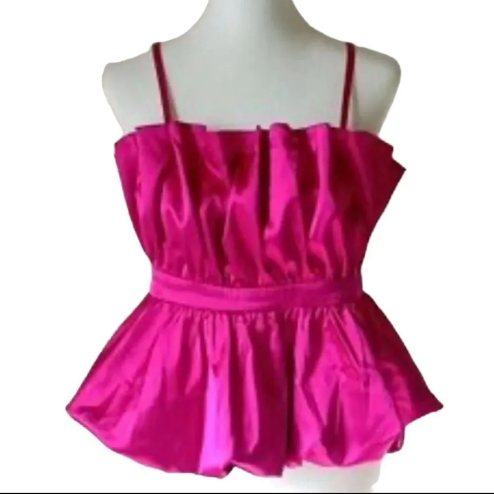 NWT Thirty/Thirty LA Cami peplum tank with zipper Medium